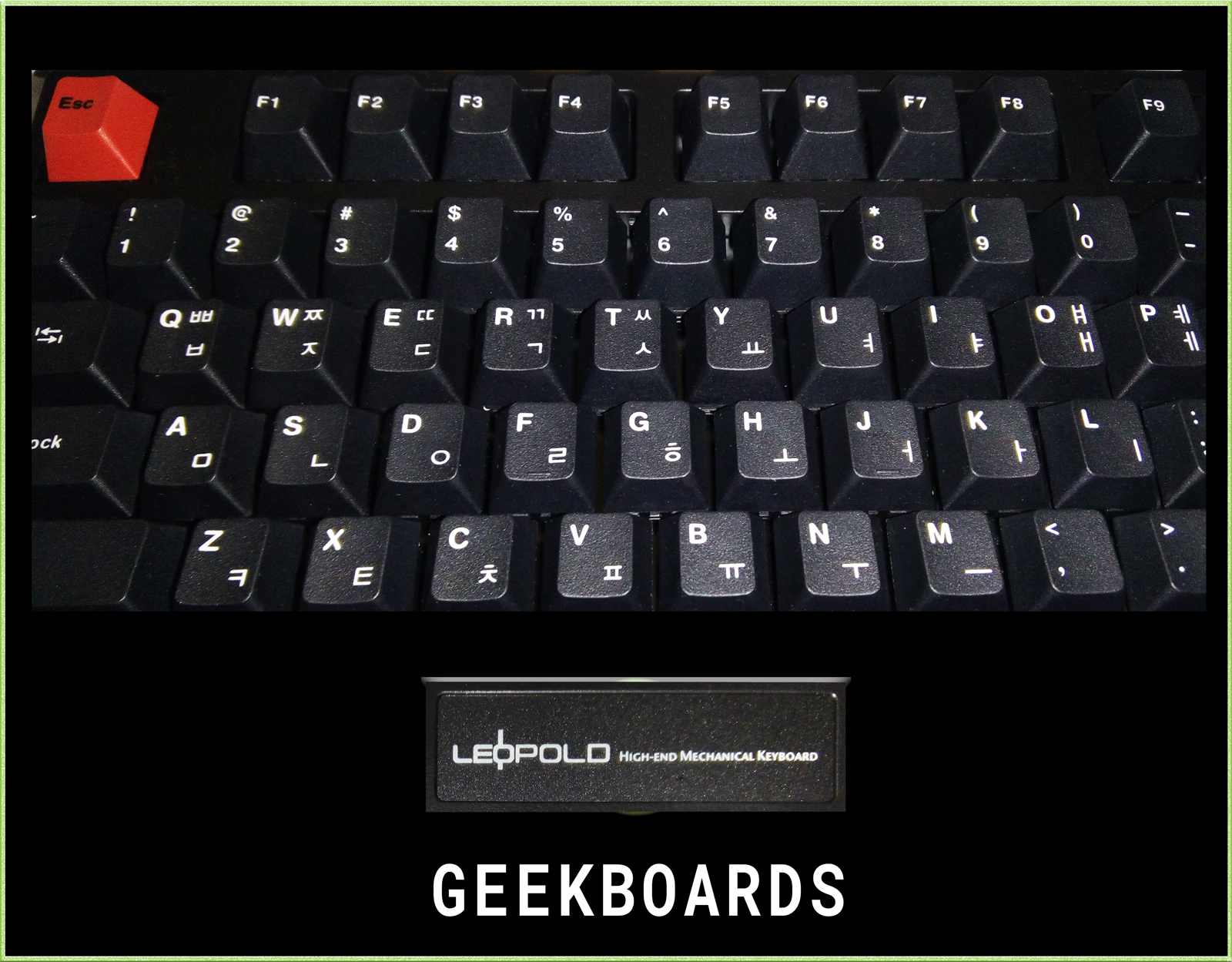 Английская и корейская раскладки на клавиатуре Leopold